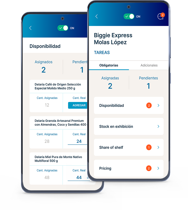 App móvil Alister - Vista de disponibilidad